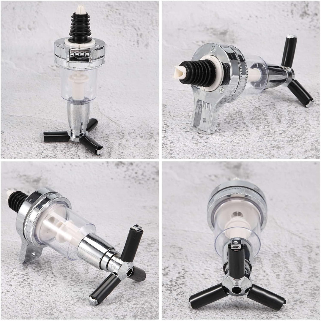 2 StüCke 45Ml/ 1.5Oz Bar Butler Wand DüSe Shot Dispenser für Drehbaren Liquor Flaschen Halter