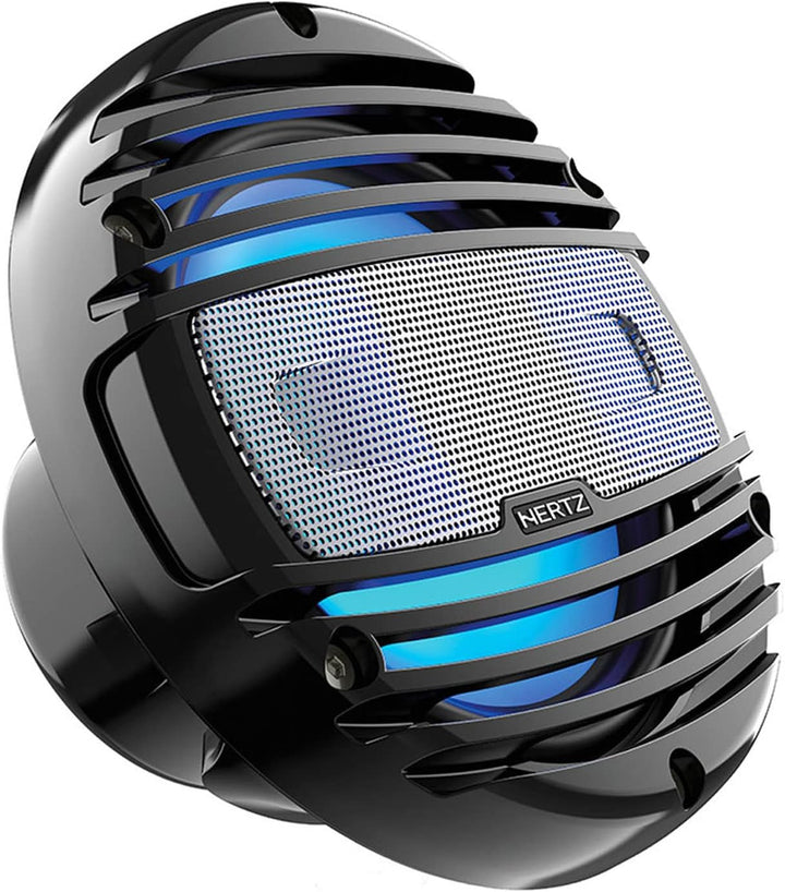 Hertz HMX 8-LD-TC | 20cm Hochleistungs Marine Koaxial Lautsprecher schwarz | RGB-LED