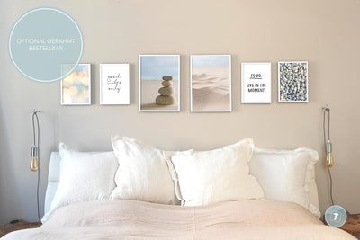 Papierschmiede® Mood Poster Set Meditation, Deko Bilder Wohnzimmer, 2x DIN A3 (ca. 30x42) und 4x DIN