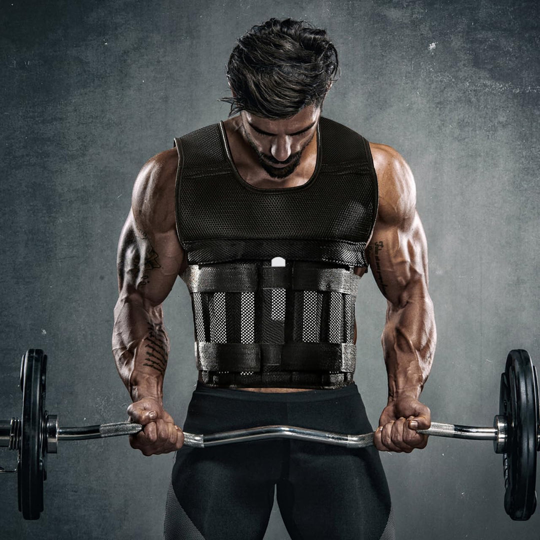 FAVOMOTO 10 Pcs Stahlplatten für Gewichtsweste, Krafttraining Gewichtsplatte Stahlplatte für Weste v