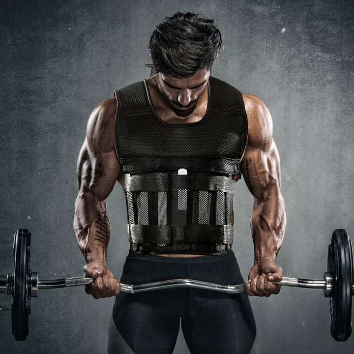 FAVOMOTO 10 Pcs Stahlplatten für Gewichtsweste, Krafttraining Gewichtsplatte Stahlplatte für Weste v