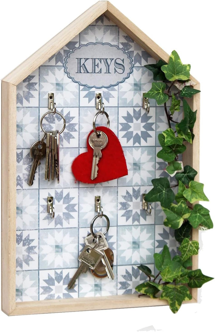 DENK Schlüsselkasten Weiss Holz Keys 32594 Schlüsselbox Schlüsselschrank Landhaus Vintage Shabby Chi