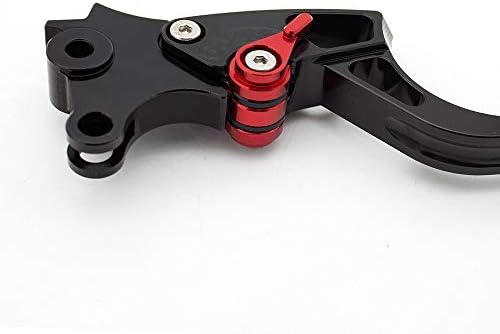 FXCNC Racing FXCNC-FLCB-002 Kawasaki Vulcan 500/800/900 Black Lever With Red Adjuster, Kawasaki Vulc