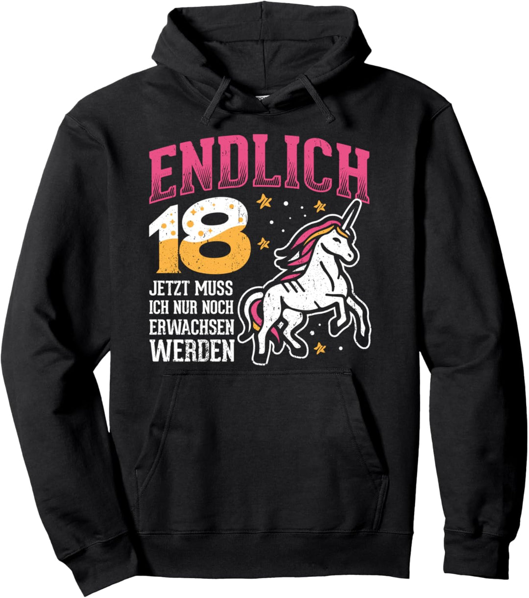 18. Geburtstag Mädchen Frau Frauen 18 Jahre Geschenk Pullover Hoodie