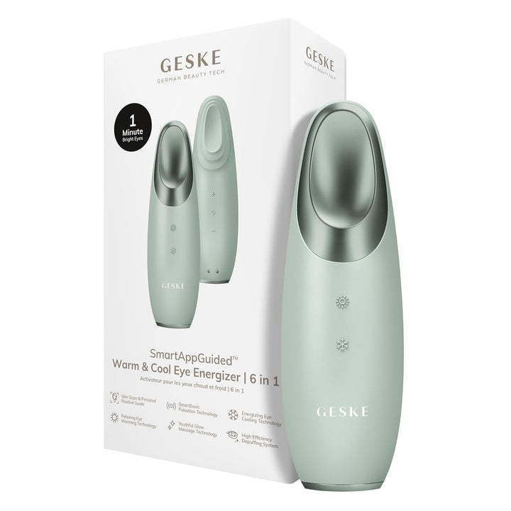 GESKE | Warm &amp; Cool Eye-Energizer 6 in 1 inkl. De-Puffing Eye-Serum | SmartAppGuided All-In-One Auge