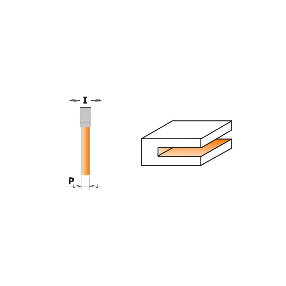 CMT ORANGE TOOLS 722.320.11A - SCHLITZFRÄSER M/ANLAUFLAGER S=6 D=47.6X2