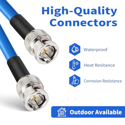 Superbat® BNC Kabel SDI Kabel HD SDI Kabel (Belden 1694A,15M) für HD-SDI 3G-SDI 4K 8K 5C SDI Video K
