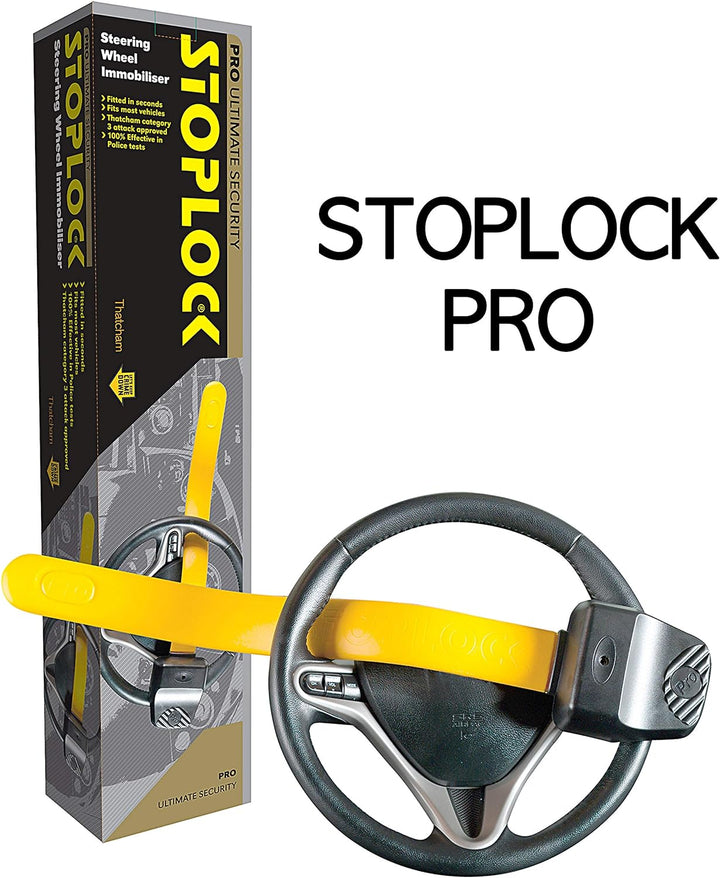 Stoplock Pro Lenkrad-Wegfahrsperre HG 149-00 - Diebstahlsicherung für Pkw und andere