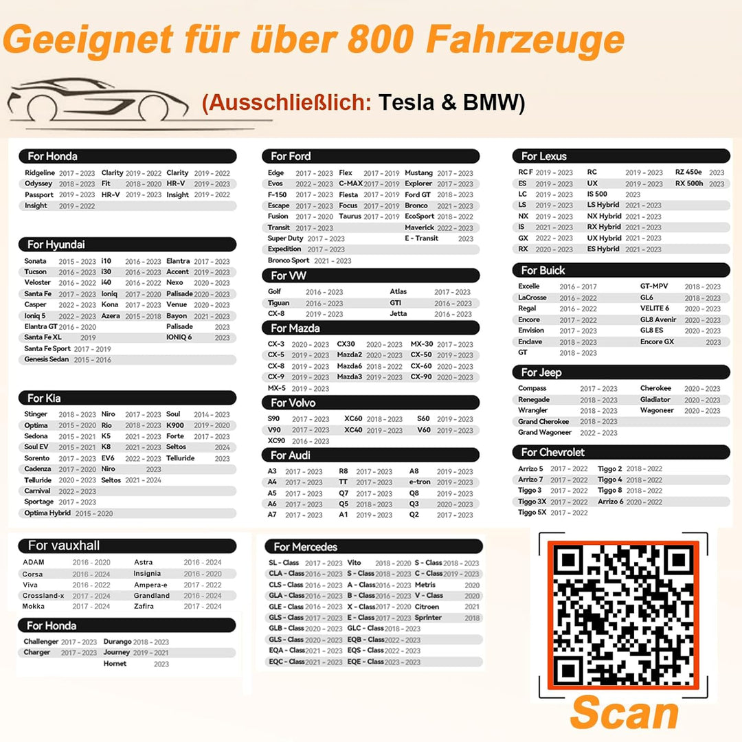 XHU Wireless CarPlay Adapter – Werkseitig Verkabeltes zu Wireless CarPlay, Plug and Play CarPlay Wir