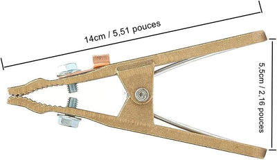 Fafeicy 300A Erdungsschweiss Erdungsklemme, A-Typ Schweisserdklemme, Messingmaterial, für Schweissma