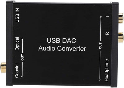 Cuifati Digital-zu-Analog-Audio-Konverter, DAC Digital SPDIF Optical (Toslink) zu Analog L/R RCA & 3