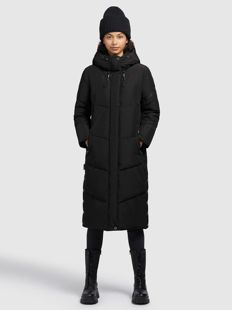 khujo Damen Steppmantel Sonje 5 XS Schwarz, XS Schwarz