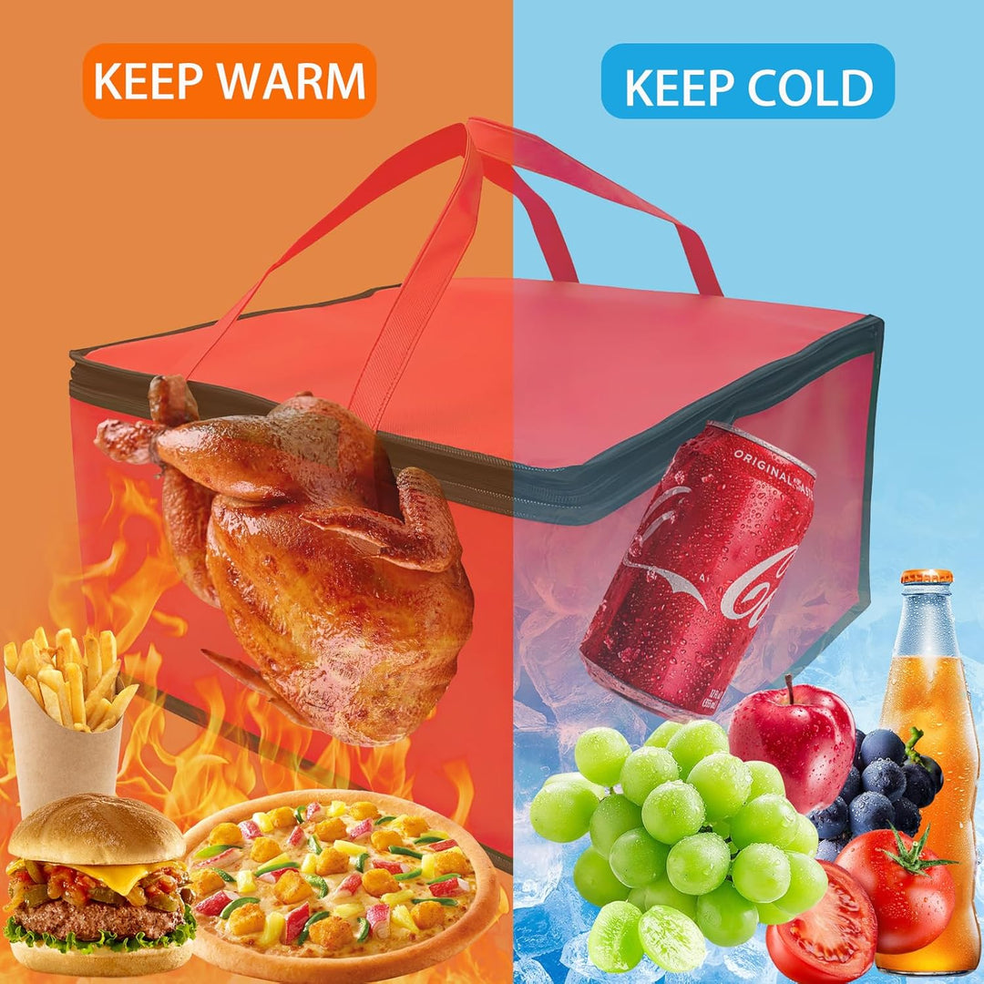 Kühltasche Gross 40 x 40 x 24 cm, Kühltasche für Torten, Bbierkasten, Lebensmittellieferung, Isolier