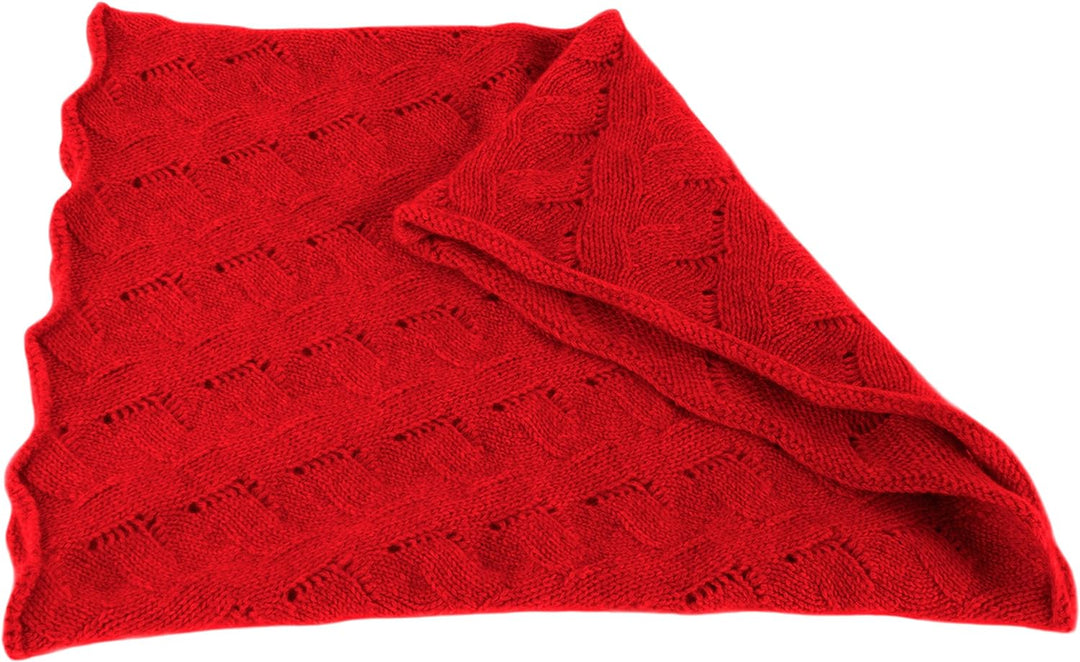 Love Cashmere Damen-Schlauchschal aus 100% Kaschmir - Hellrot - Handgefertigt in Schottland UVP €150