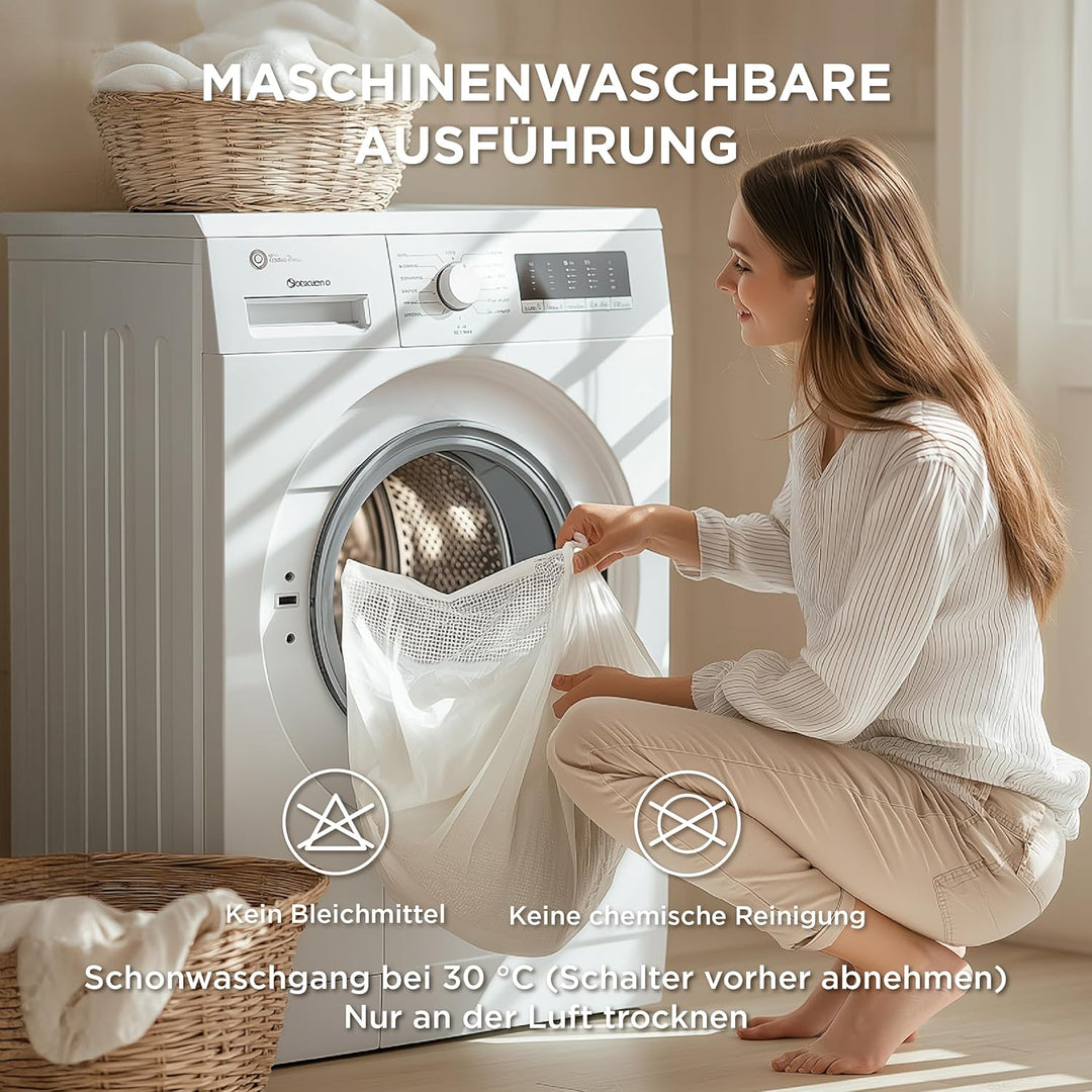 BEDSURE Heizdecke Wärmedecke Elektrische Kuscheldecke - mit Abschaltautomatik, 6 Heizstufen & 10 Stu