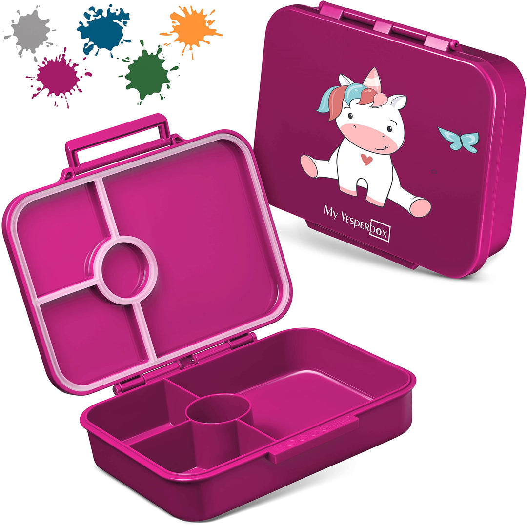My Vesperbox – Bia - Bento Box Kinder 100% Auslaufsicher & BPA Frei - extrem robust - Lunchbox – Bro