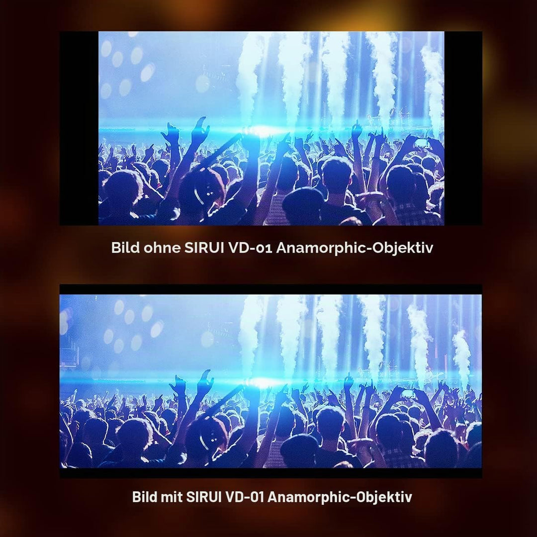 SIRUI VD-01 anamorphes Vorsatzobjektiv für Smartphones, Cinema Lens Single, Single