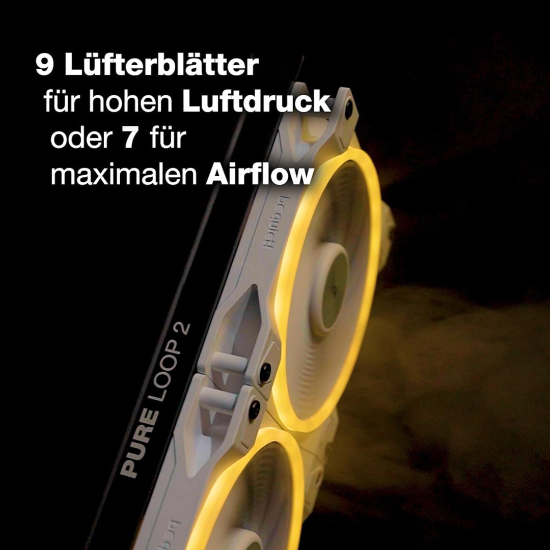 be quiet! Light Wings White 140mm PWM Triple Pack Gehäuselüfter, weiss, 3er Pack, BL102