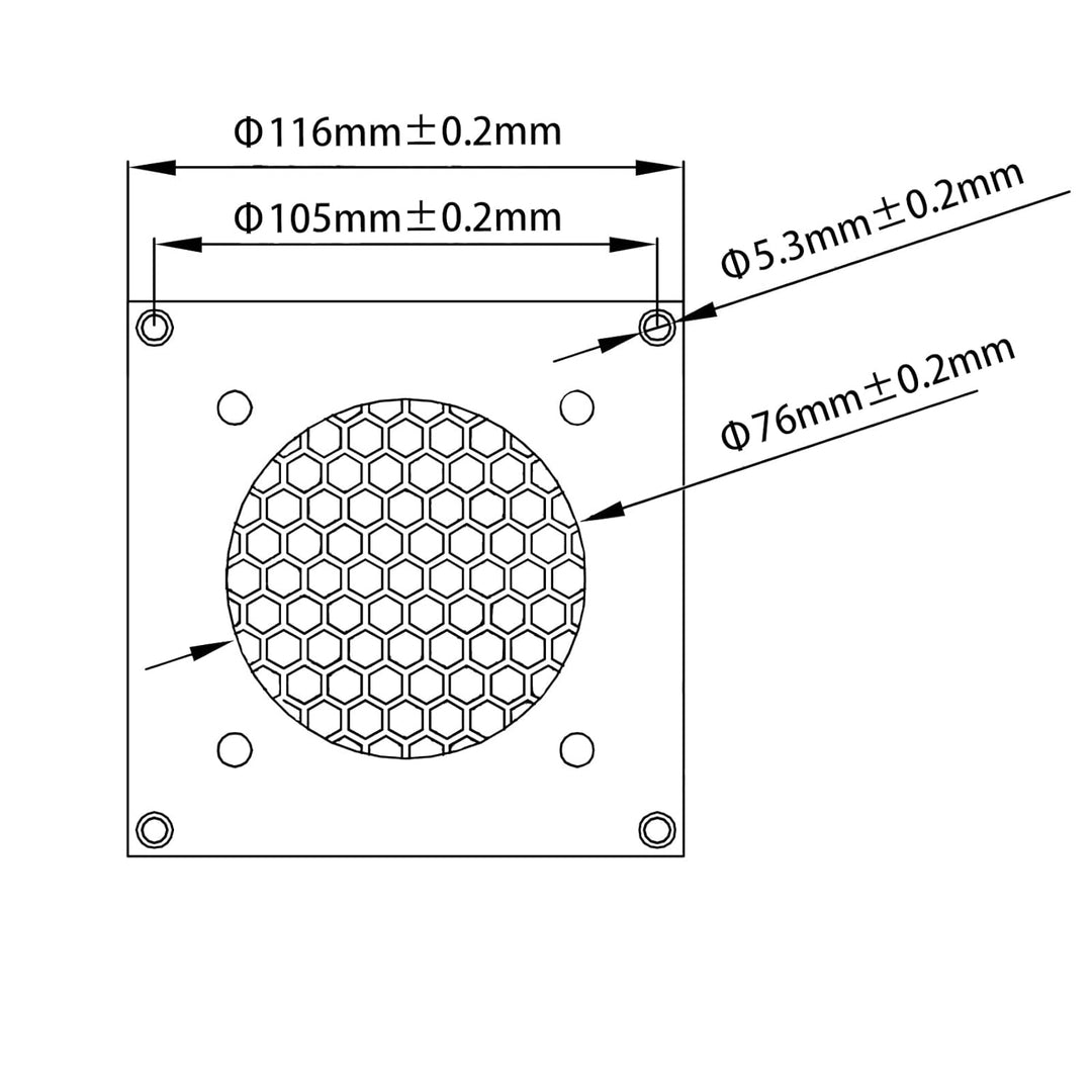 Euroharry Lüftungsgitter 80mm Lüfterabdeckun ，für PC, Computer, AV, elektronische Schränke (3PK), 3P