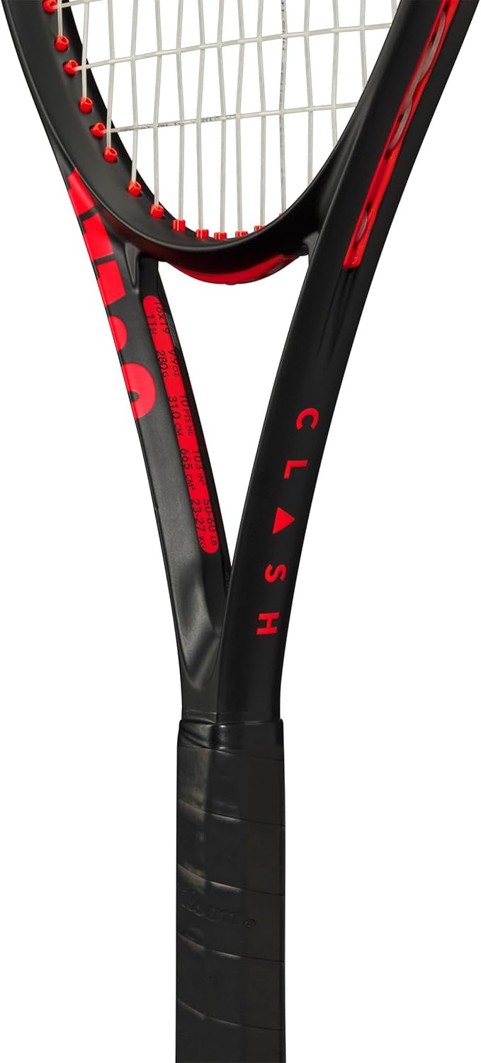Wilson Clash Team 103 V3 Tennis Racket 4-1/8" (1) Schwarz, 4-1/8" (1) Schwarz