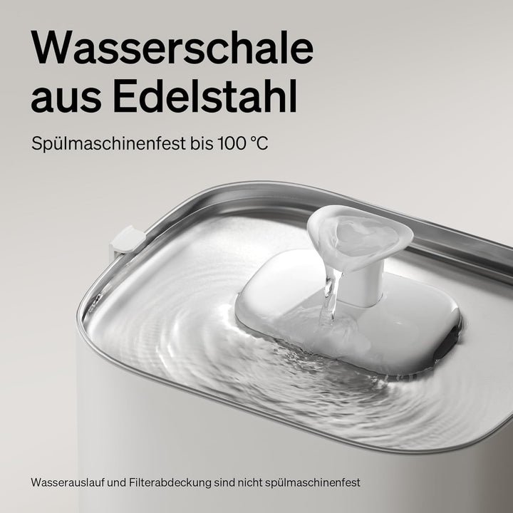 PETLIBRO Upgrade Katzenbrunnen - Kabelloser Trinkbrunnen für Katze mit App-Überwachung, 3L/101oz Doc