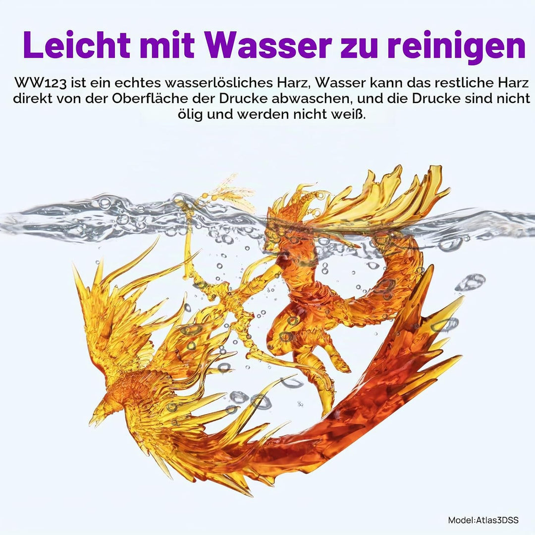 RESIONE Wasserwaschbares Resin for 3D Drucker - Flüssiges 405-nm-Hochgeschwindigkeitsdruckharz mit R