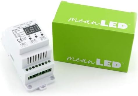 meanLED S1-DR MKII 2-Kanal DMX Dimmerpack 230V 2x1,5A, DMX Dimmer und LED-Controller für die Hutschi