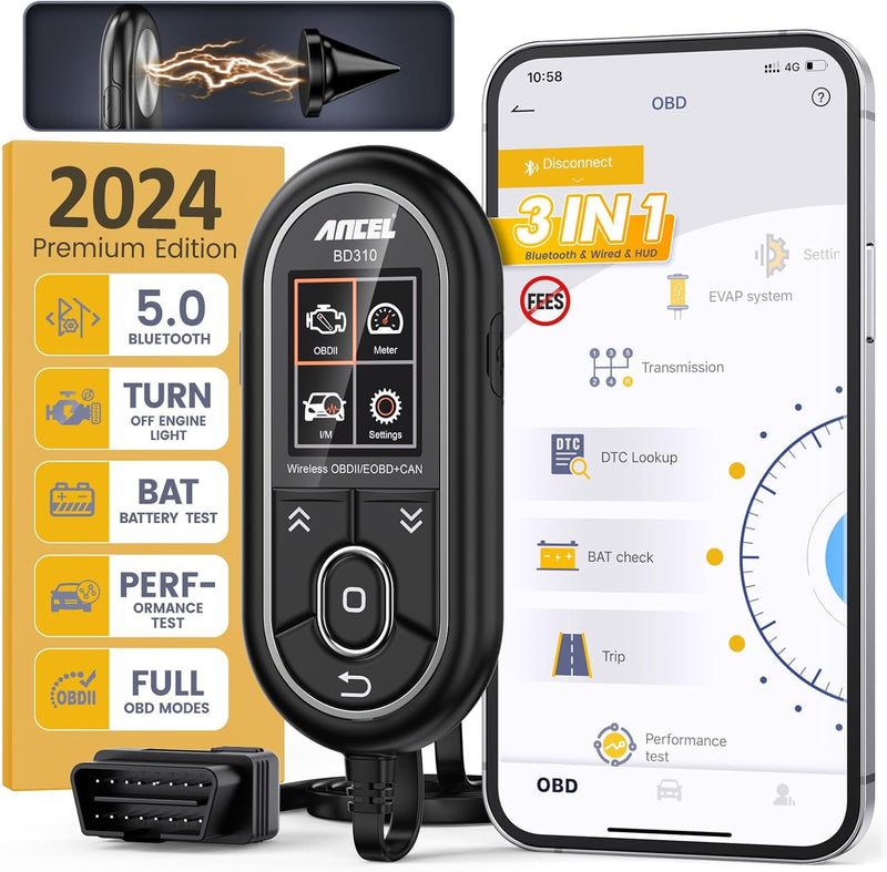 ANCEL BD310 2-in-1 Diagnosegerät OBD2 Scanner Codeleser Auto Reise Computer Auto Gesundheit Monitor