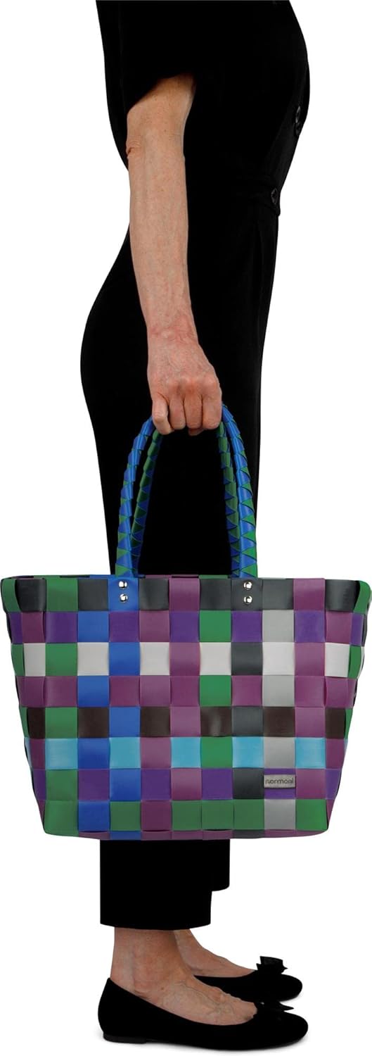 normani Einkaufstasche geflochten mit Henkeln - Tragetasche extra robust Farbe Classic/Tao Classic /