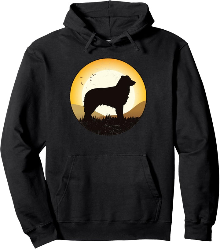 Australian Shepherd Retro Pullover Hoodie