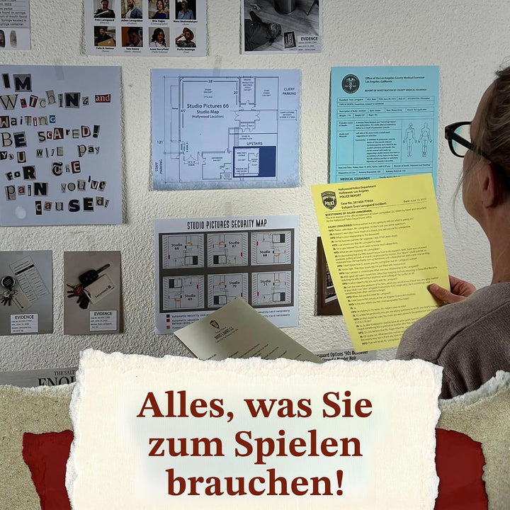 University Games Murder Mystery Party Case Files: Murder Noir für 1 oder mehr Spieler ab 14 Jahren