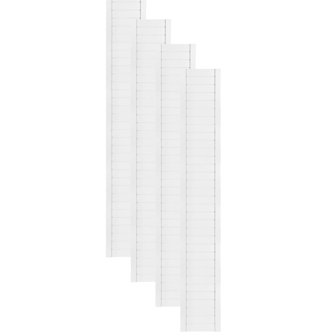 Lamellentüren Holz 4er Pack 294x1995 mm | Holztür aus massiver Kiefer mit MDF Lamellen | Möbelfronte