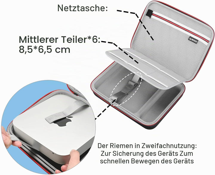 RLSOCO Tasche Für Apple Mac Mini M2 Chip(2023) / Mac Mini M2 Pro/Mac Mini M1 &amp; Vorheriges Modell Mac