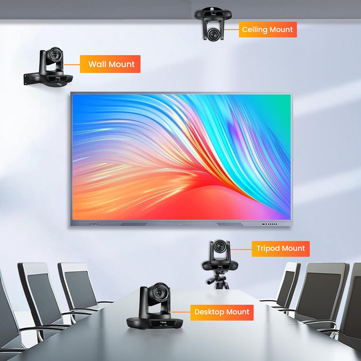 4K PTZ-Kamera 12-Fach Optischer Zoom Konferenzkamera USB3.0 HDMI PTZ Camera Weitwinkel für Kirche Vi