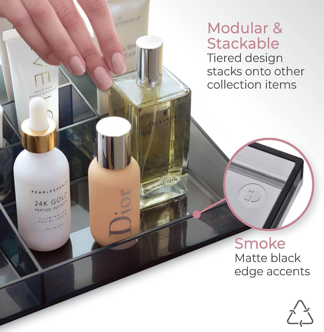 iDesign Make-up Organizer, Schmink Aufbewahrung mit 13 Fächern aus der Signature Series by Sarah Tan