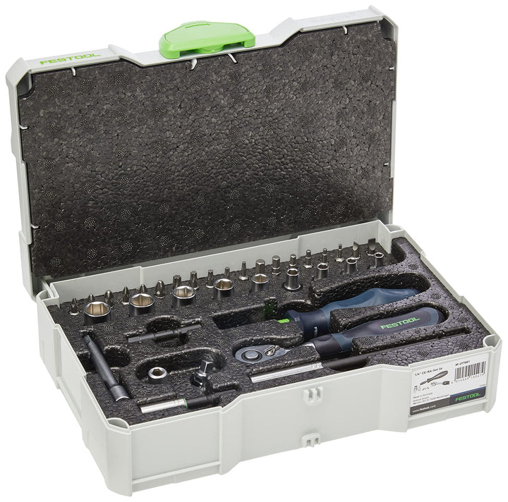 Festool Ratschen-Set 1/4"-CE RA-Set 36 (mit ), im Systainer Einzelbett, Einzelbett