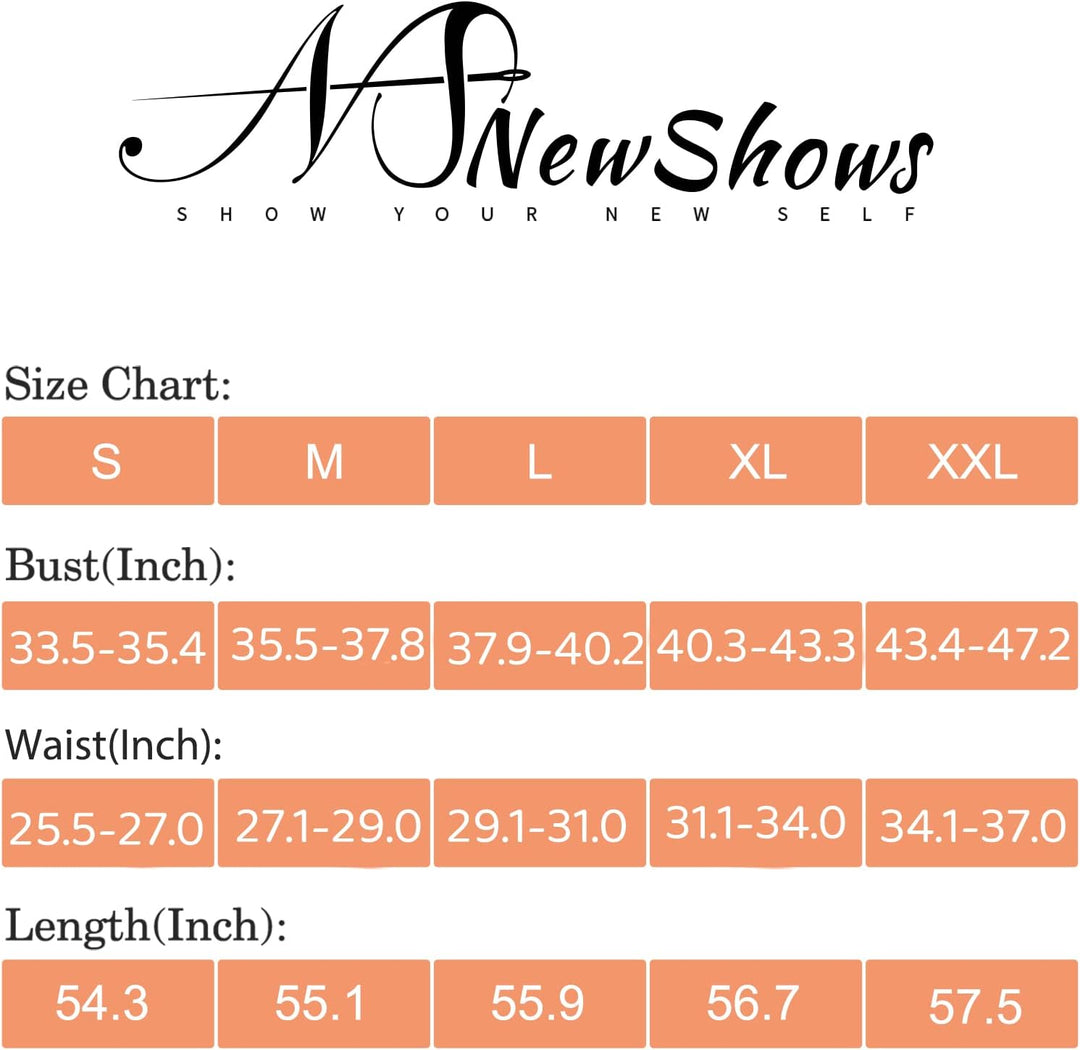Newshows Sommerkleid Damen Lang Maxikleid Sommer V Ausschnitt Kleid Schlitz Elegant Spaghettiträger