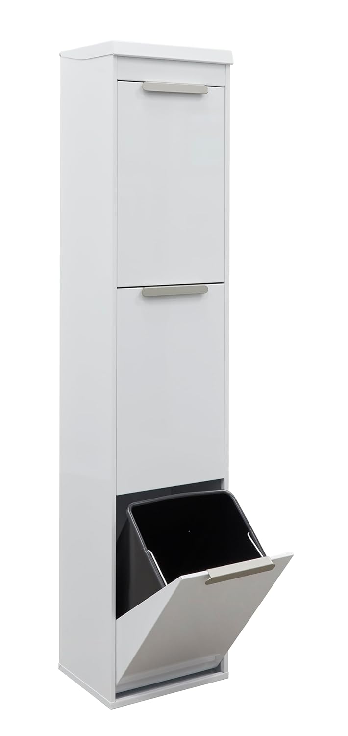 ARREGUI Ecoclas Plus CR321-E Mülltrennsystem aus Stahl mit Aufbewahrungsbox mit Deckel | 3x17L (51L)