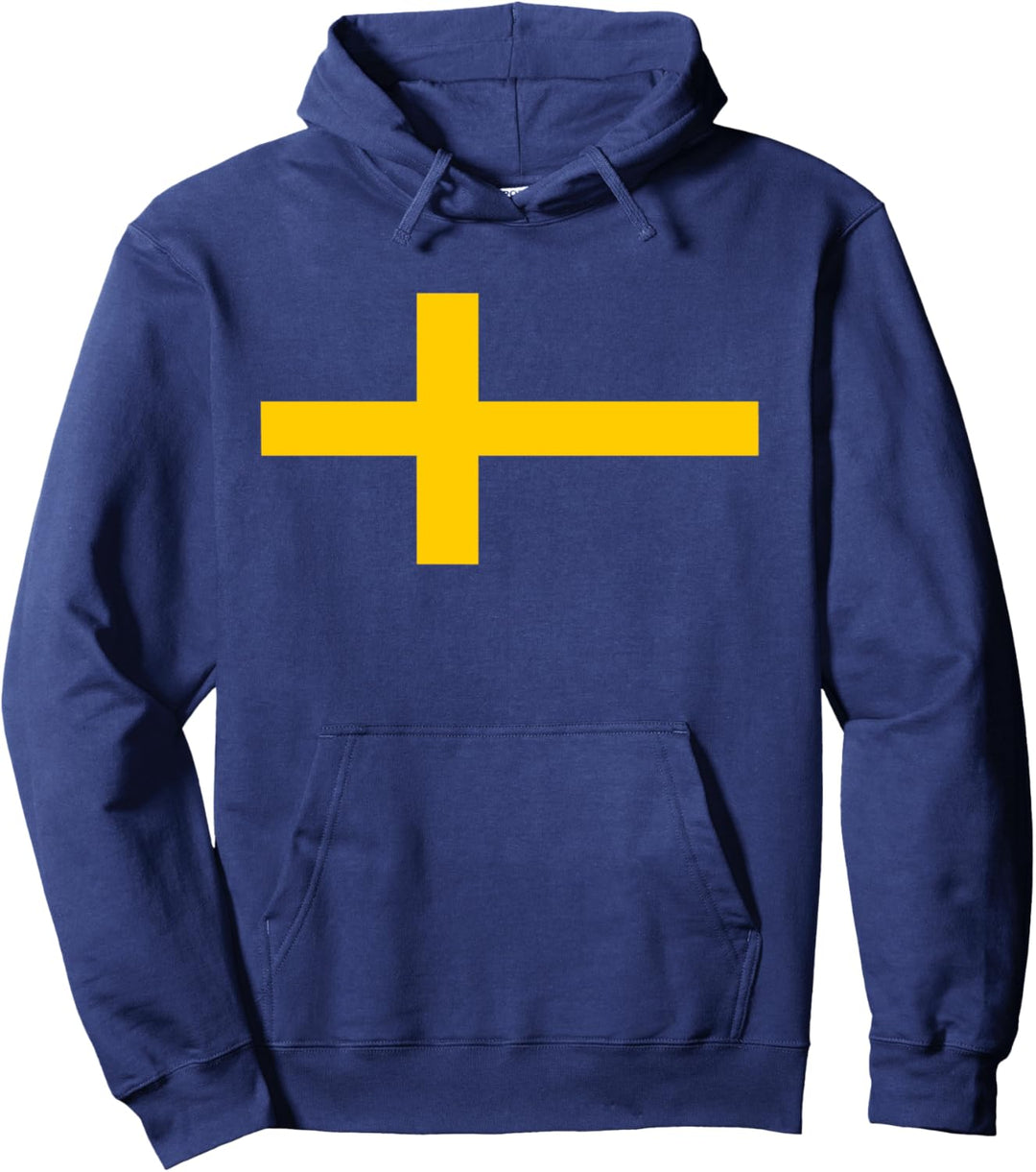 Flagge Schweden Sverige Schwedische Flaggen Damen Herren Pullover Hoodie