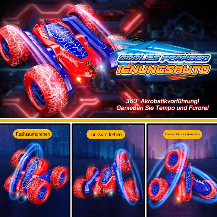 Ferngesteuertes Auto ab 3 4 5 6 7 8 Jahre, Spielzeug ab 3-10 Jahre Junge Monstertruck, 4WD RC Auto S
