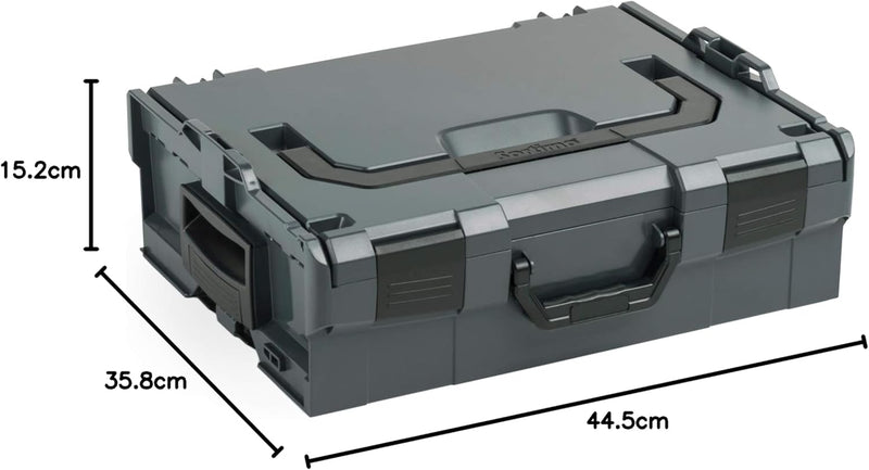 Bosch Sortimo Schnitteinlagen-Set | L BOX 136 (anthrazit) inkl. Schnitteinlagenset EPP & Deckeneinla