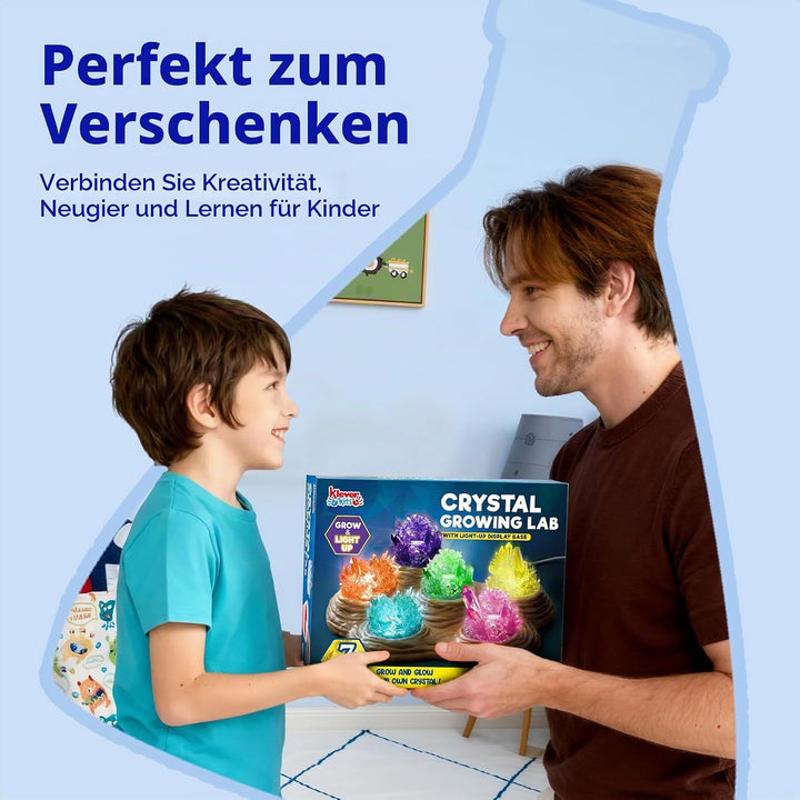 Kristalle züchten - Kristallzucht Set, Lass faszinierende Kristalle wachsen, und Edelsteine sammeln,