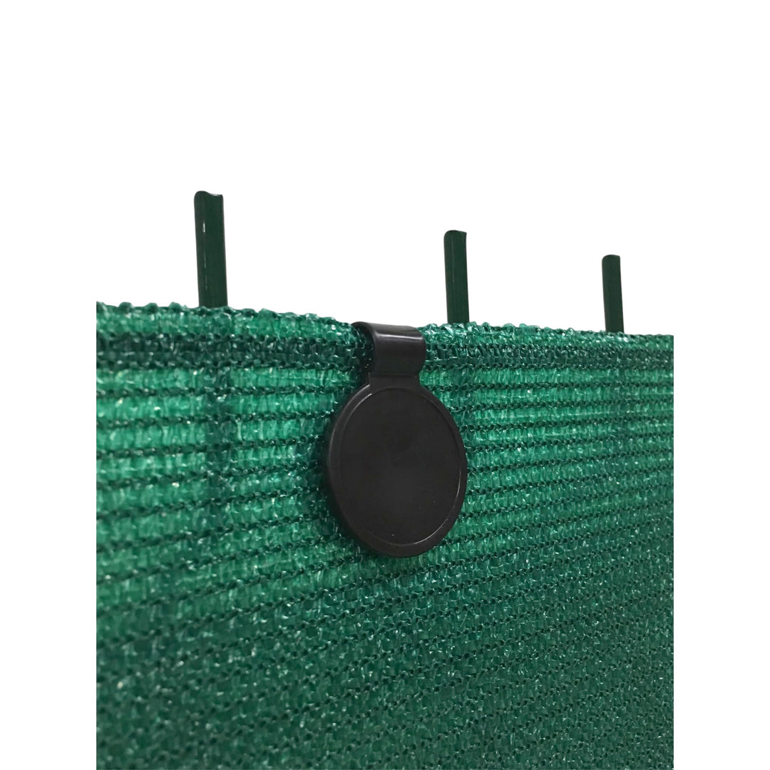 edenvista Befestigungsclips UV-Beständig, für Sichtschutz von 90 bis 350 g/m². | 60 Stück, Schwarz.