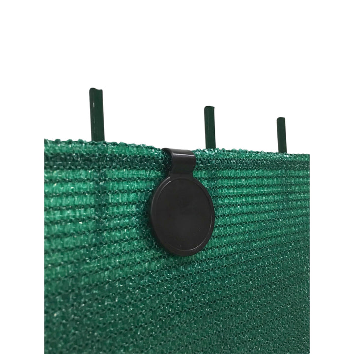 edenvista Befestigungsclips UV-Beständig, für Sichtschutz von 90 bis 350 g/m². | 60 Stück, Schwarz.
