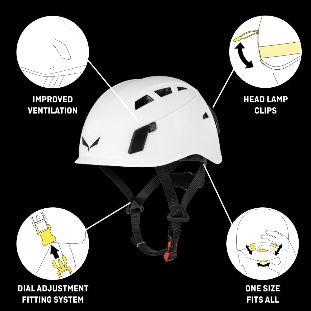 SALEWA 3.0 Toxo Helm 53 - 61cm WEISS, 53 - 61cm WEISS