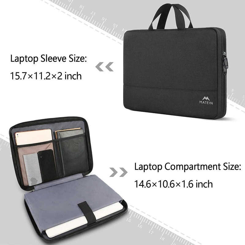 MATEIN Laptophülle 15,6 Zoll, Laptop Hülle Wasserdicht Laptoptasche Schutzhülle mit Griff, Laptop Sl