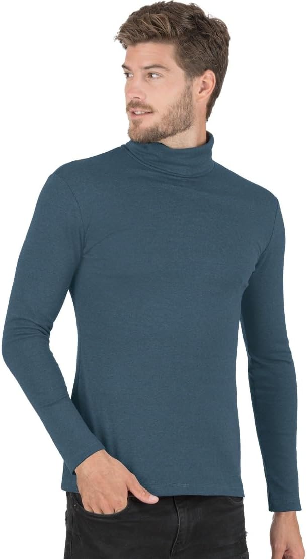 TRIGEMA Rollkragenshirt XS Anthrazit-melange, XS Anthrazit-melange