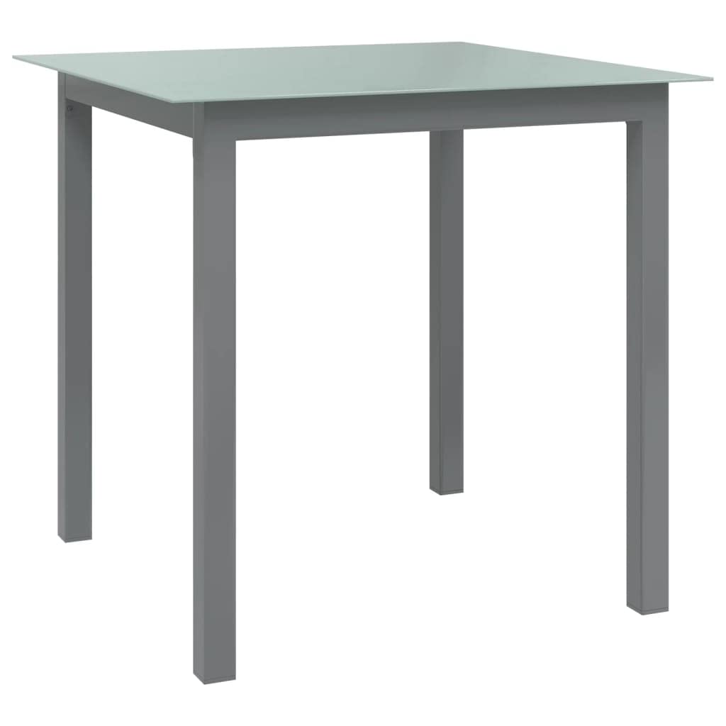 vidaXL Gartentisch Terrassentisch Gartenmöbel Esstisch Garten Tisch Balkontisch Glastisch Outdoor He