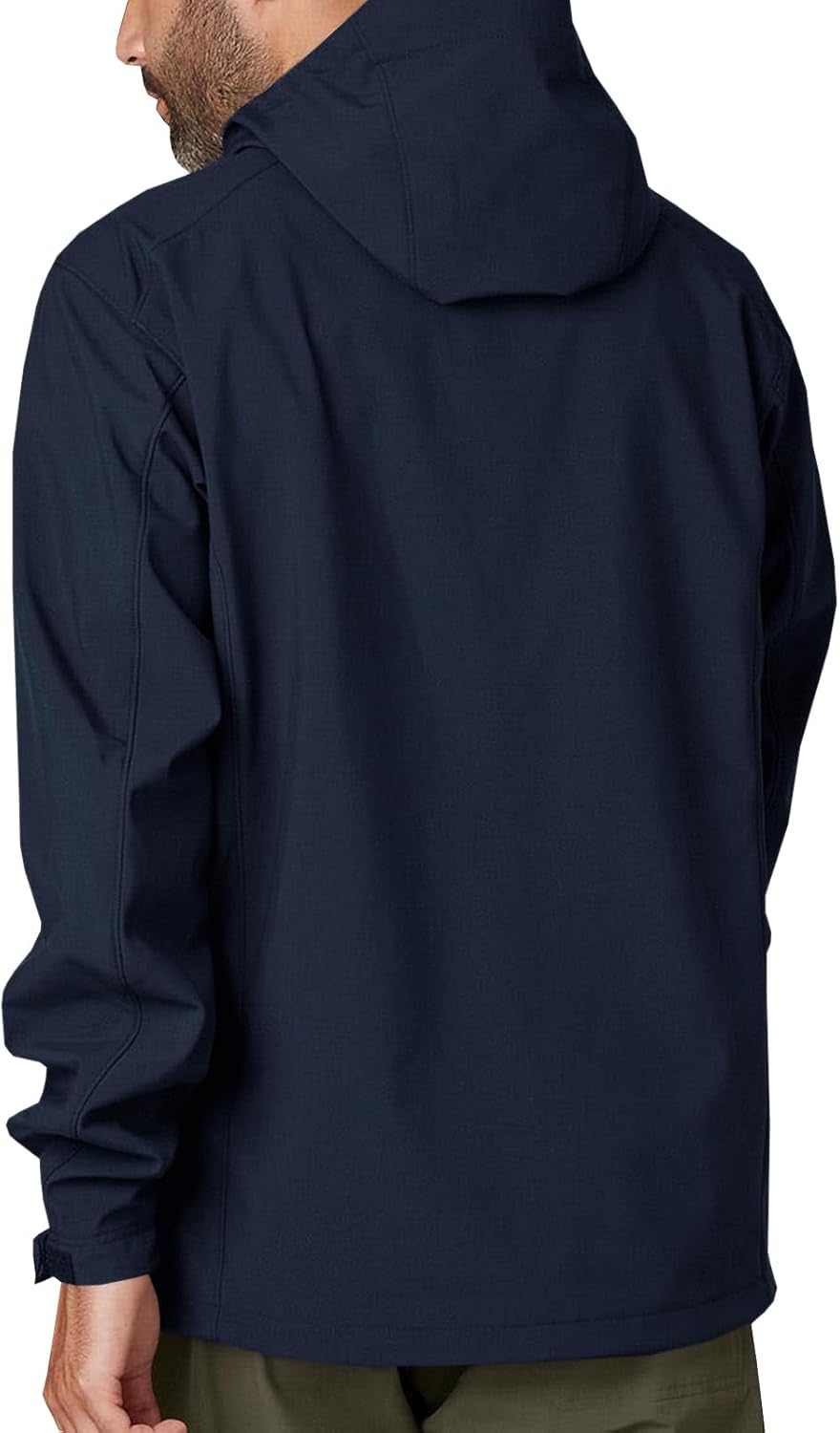 Runcati Herren Regenjacke Leichte Kapuzenjacke Windbreaker Wasserdicht Aussenbereich Sport Wandern R