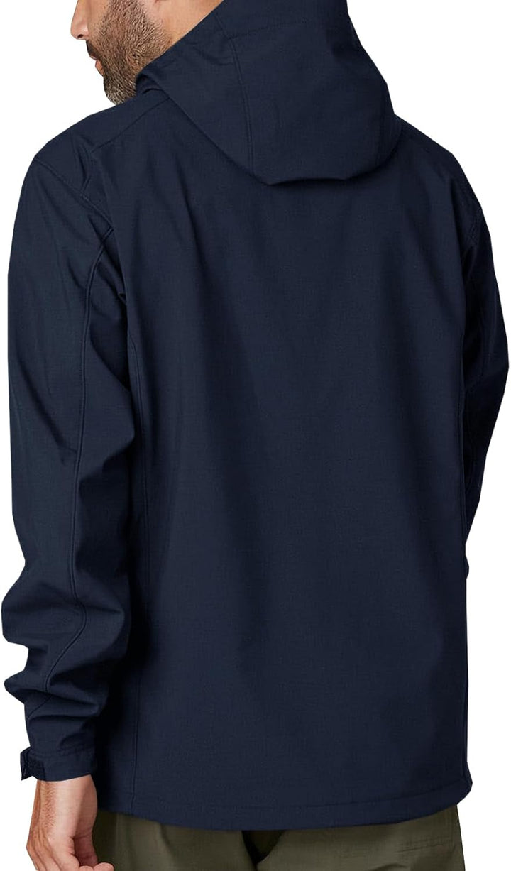 Runcati Herren Regenjacke Leichte Kapuzenjacke Windbreaker Wasserdicht Aussenbereich Sport Wandern R